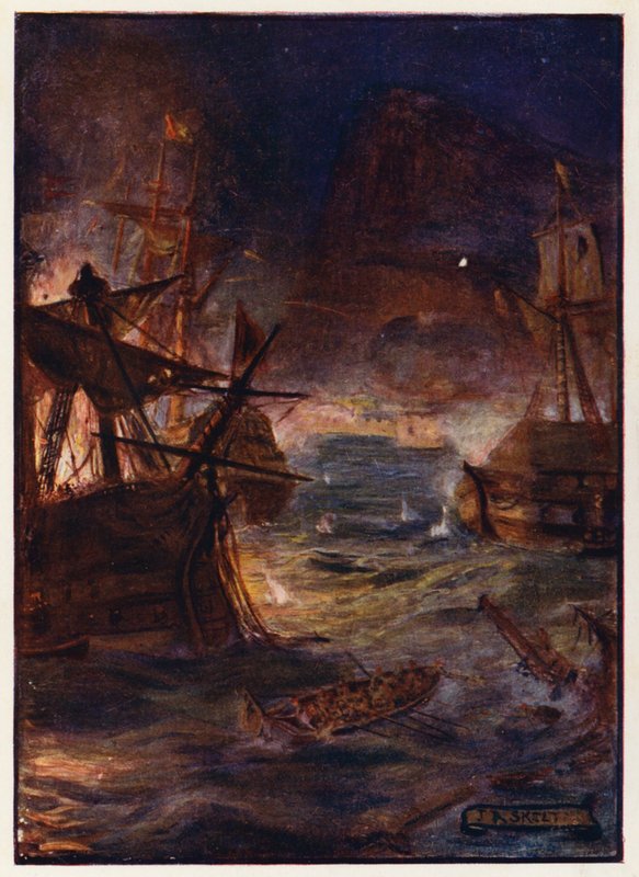 Grande assedio di Gibilterra da Joseph Ratcliffe (after) Skelton