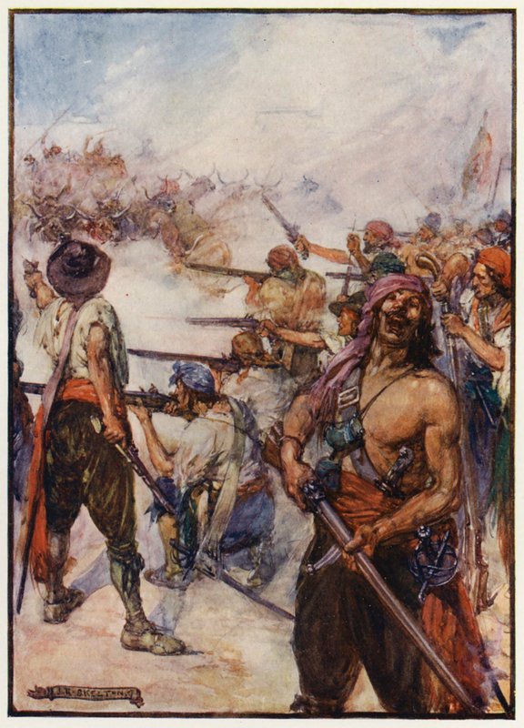 Sacco di Panama da parte di Henry Morgan da Joseph Ratcliffe (after) Skelton