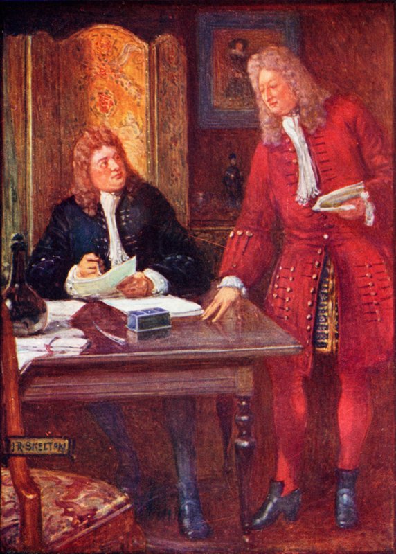 Joseph Addison e Richard Steele da Joseph Ratcliffe Skelton