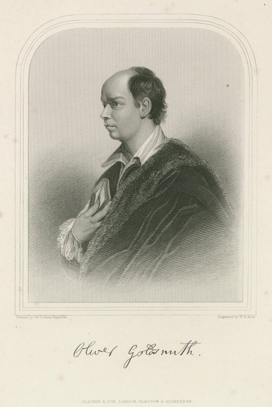 Oliver Goldsmith, autore anglo-irlandese da Joshua Reynolds