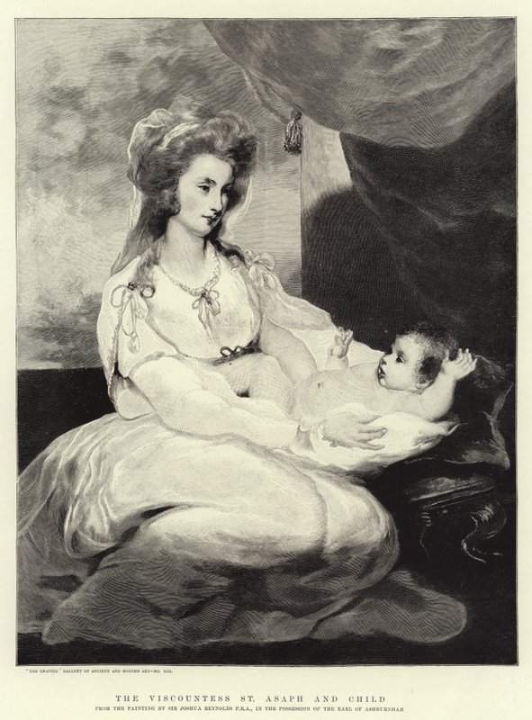 La viscontessa St Asaph e il bambino da Joshua Reynolds