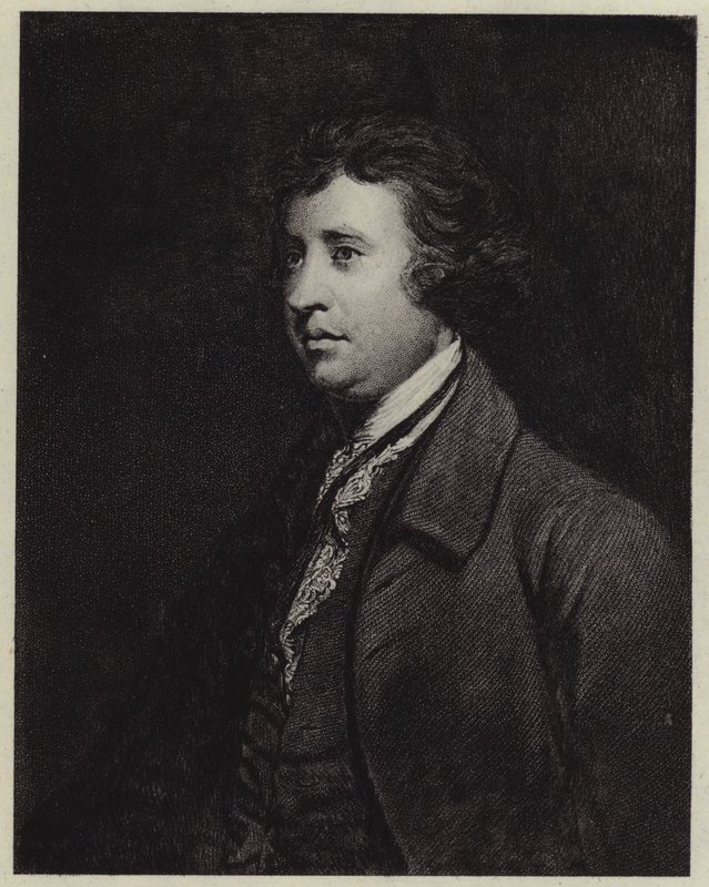 Edmund Burke (litografia) da Joshua (after) Reynolds