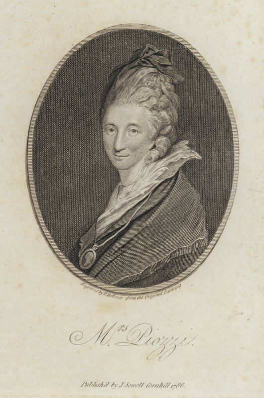 Hester Lynch Piozzi, diarista e autrice gallese da Joshua (after) Reynolds