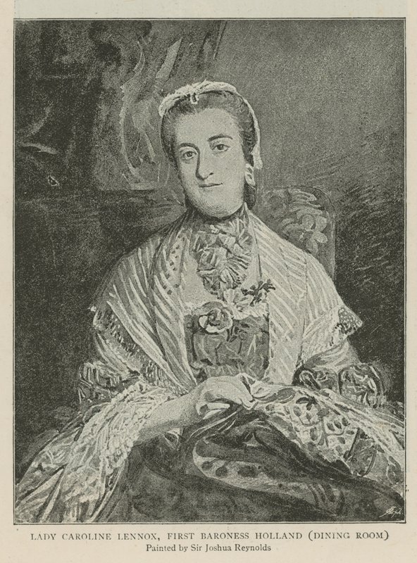 Lady Caroline Lennox, prima baronessa Holland da Joshua Reynolds