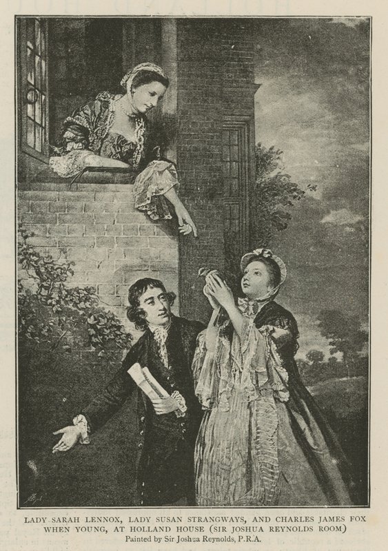 Lady Sarah Lennox, Lady Susan Strangways e Charles James Fox da giovani, a Holland House da Joshua Reynolds
