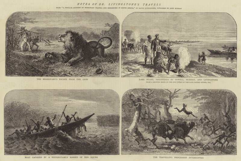 Note dei viaggi del Dr Livingstone da Josiah Wood Whymper