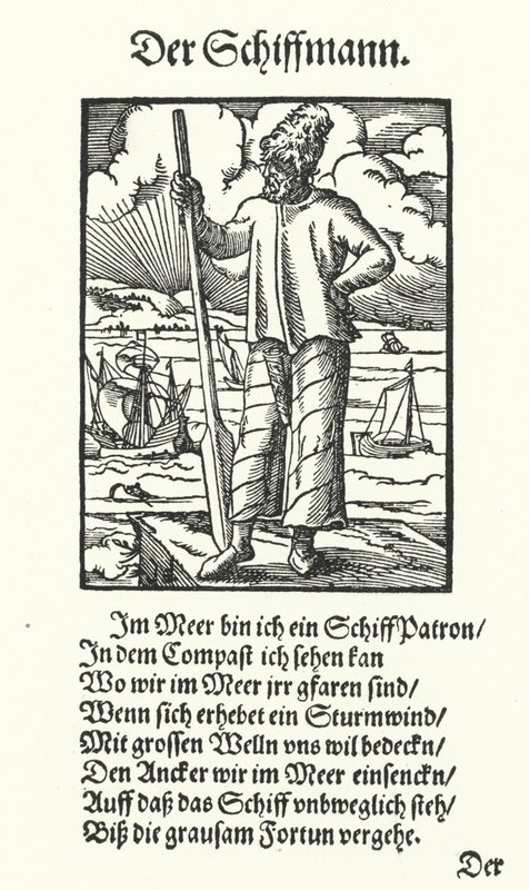 Il proprietario della nave (incisione) da Jost (after) Amman