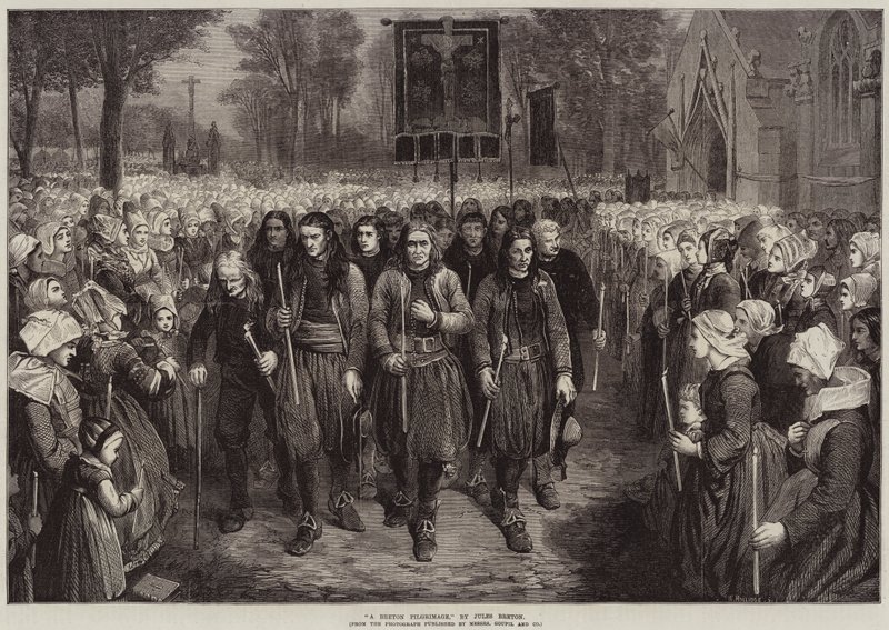 Un Pellegrinaggio Bretone da Jules Breton