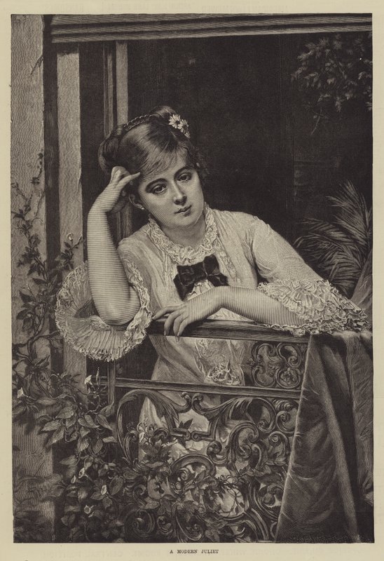 Una Giulietta moderna da Jules Emile Saintin