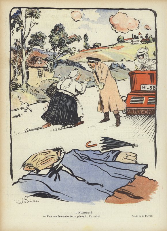 Compensazione. Illustrazione per Le Rire da Jules Abel Faivre