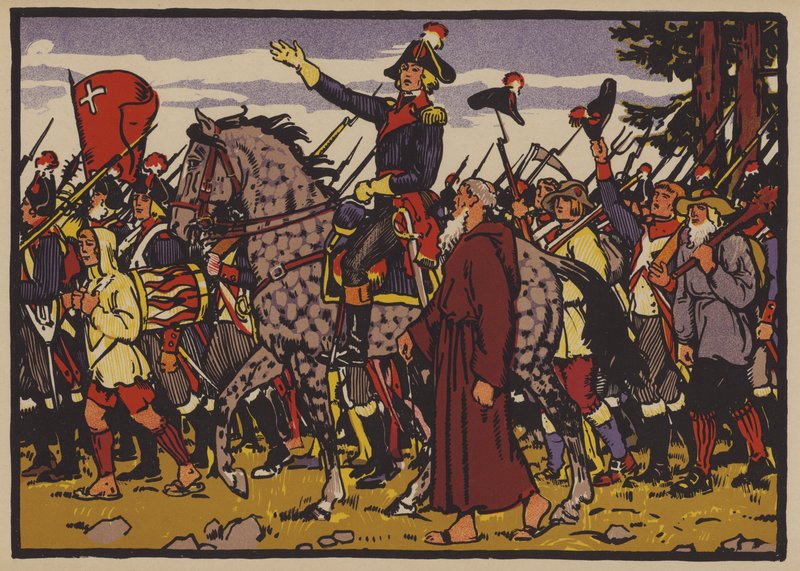 Alois von Reding e la resistenza di Svitto contro la Repubblica Elvetica imposta dalla Francia Rivoluzionaria da Jules Courvoisier