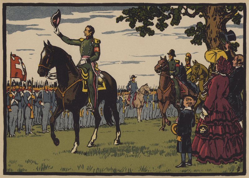 Guillaume Henri Dufour, generale e ingegnere svizzero da Jules Courvoisier