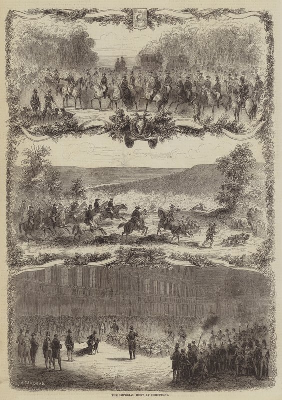 La caccia imperiale a Compiègne da Jules Gaildrau