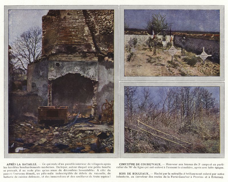 Dopo la battaglia, Cimitero di Courgivaux, Bosco di Betulle da Jules Gervais Courtellemont