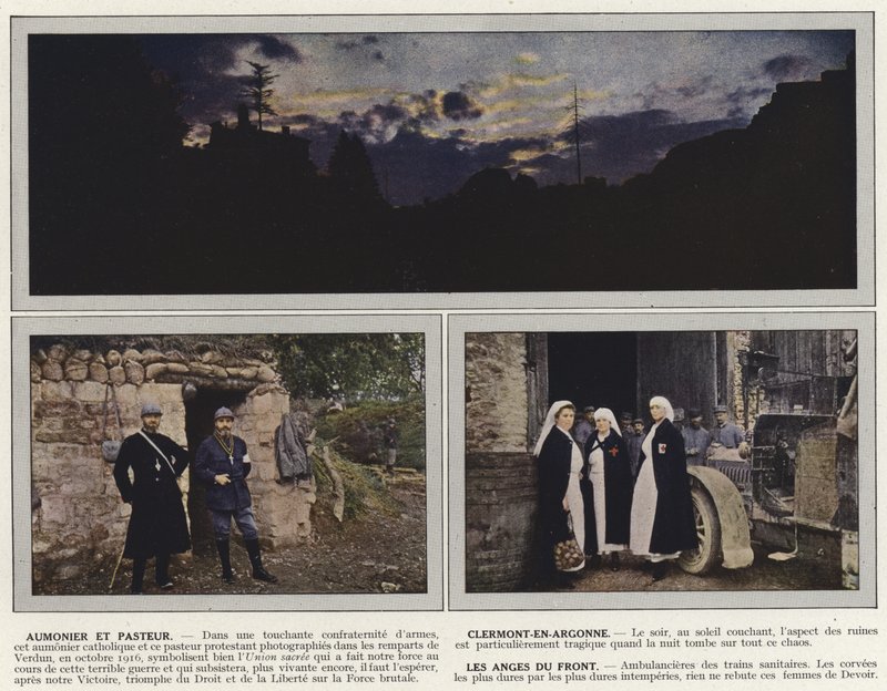 Aumonier et Pasteur, Clermont-En-Argonne, Les Anges du Front da Jules Gervais Courtellemont