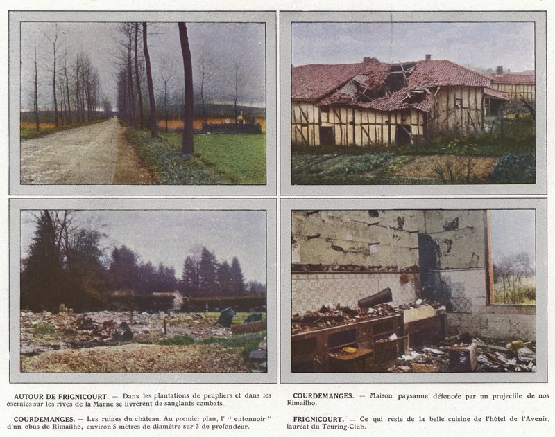 Intorno a Frignicourt, Courdemanges, Courdemanges, Frignicourt da Jules Gervais Courtellemont