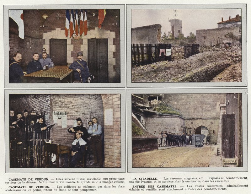 Casamatta di Verdun, La Cittadella, Entrata delle Casematte da Jules Gervais Courtellemont
