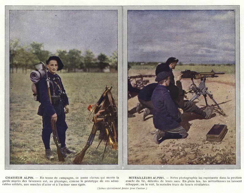 Chasseur Alpin, Mitrailleurs Alpins da Jules Gervais Courtellemont
