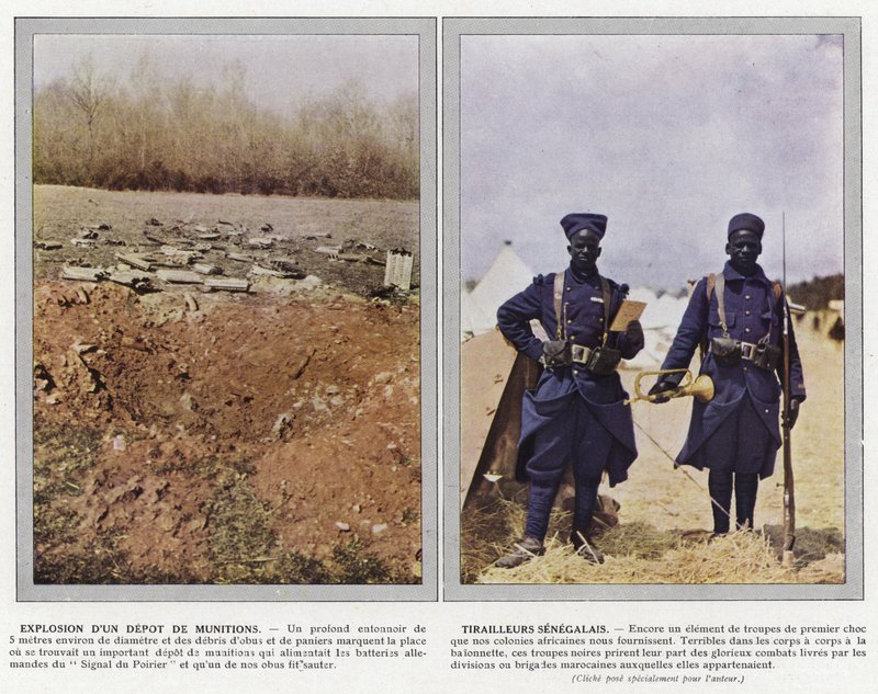Esplosione di un Deposito di Munizioni, Tirailleurs Senegalais da Jules Gervais Courtellemont