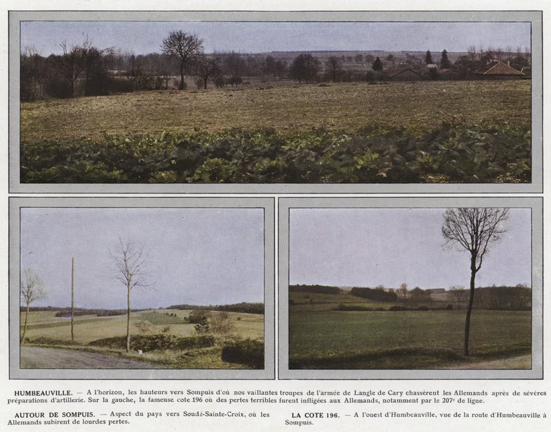 Humbeauville, intorno a Sompuis, La Cote 196 da Jules Gervais Courtellemont