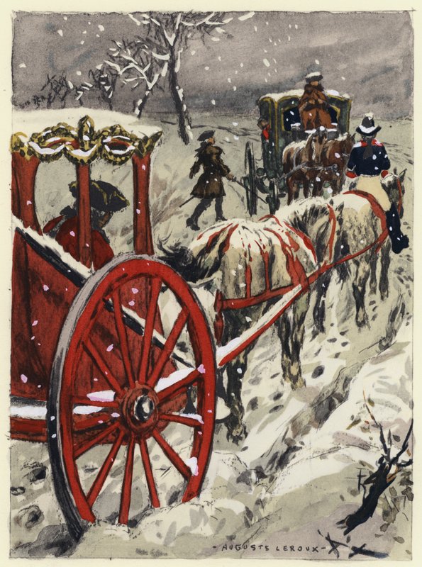 Illustrazione per le memorie di Casanova (litografia a colori) da Jules Marie Auguste Leroux