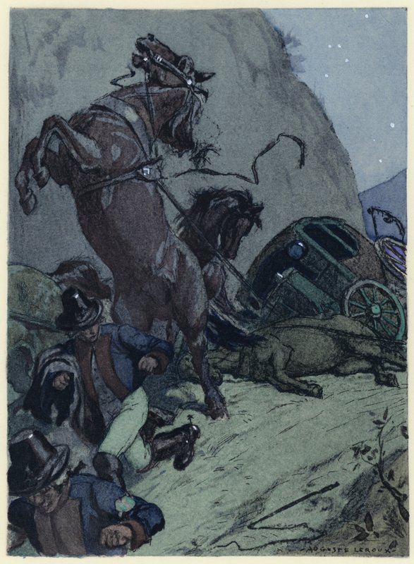 Illustrazione per le memorie di Casanova (litografia a colori) da Jules Marie Auguste Leroux