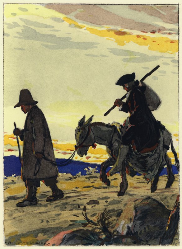 Illustrazione per le memorie di Casanova (litografia a colori) da Jules Marie Auguste Leroux