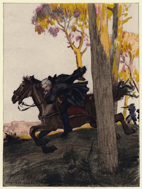 Illustrazione per le memorie di Casanova (litografia a colori) da Jules Marie Auguste Leroux