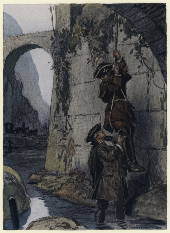 Illustrazione per le memorie di Casanova (litografia a colori) da Jules Marie Auguste Leroux
