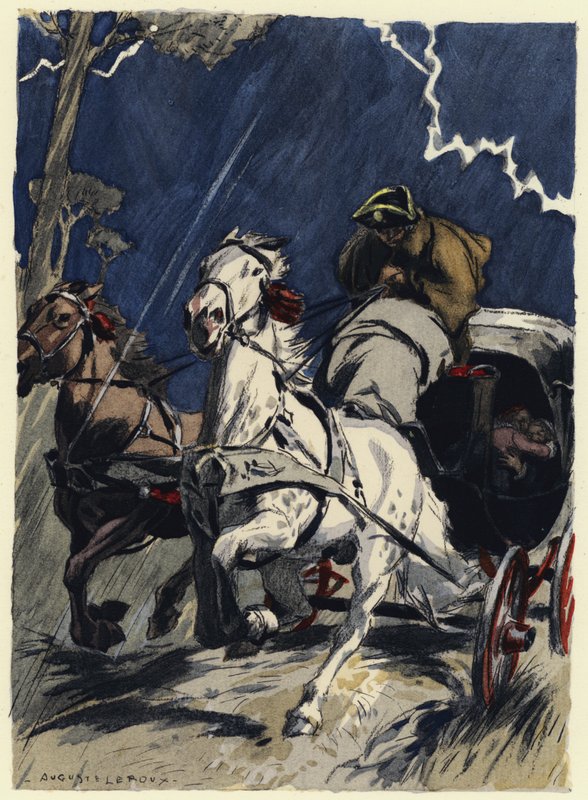 Illustrazione per le memorie di Casanova (litografia a colori) da Jules Marie Auguste Leroux