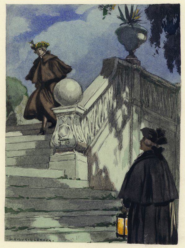 Illustrazione per le memorie di Casanova (litografia a colori) da Jules Marie Auguste Leroux