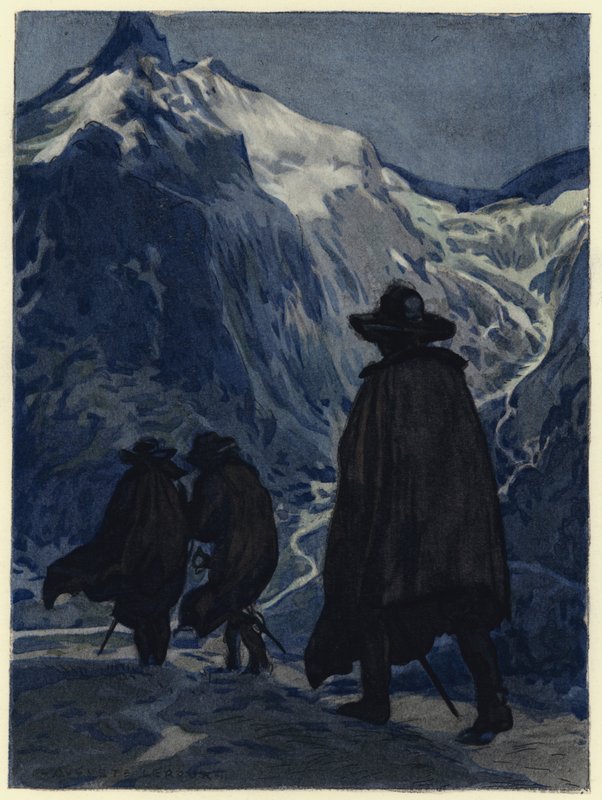 Illustrazione per le memorie di Casanova (litografia a colori) da Jules Marie Auguste Leroux