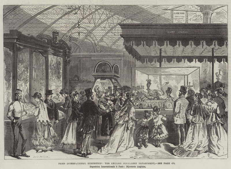 Esposizione Internazionale di Parigi, il Dipartimento di Gioielleria Inglese da Jules Pelcoq