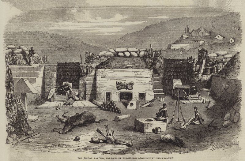 La batteria del ponte, porto di Sebastopoli da Julian Portch