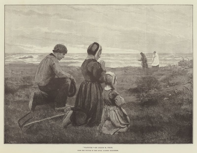 Viatico, dal quadro nella mostra della Royal Academy da Julius Mandes Price