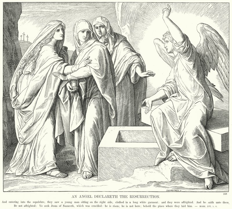 Un angelo annuncia la resurrezione da Julius (after) Schnorr von Carolsfeld