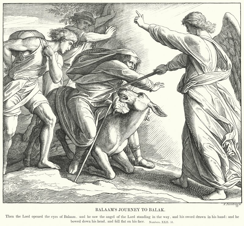 Il Viaggio di Balaam verso Balak da Julius (after) Schnorr von Carolsfeld