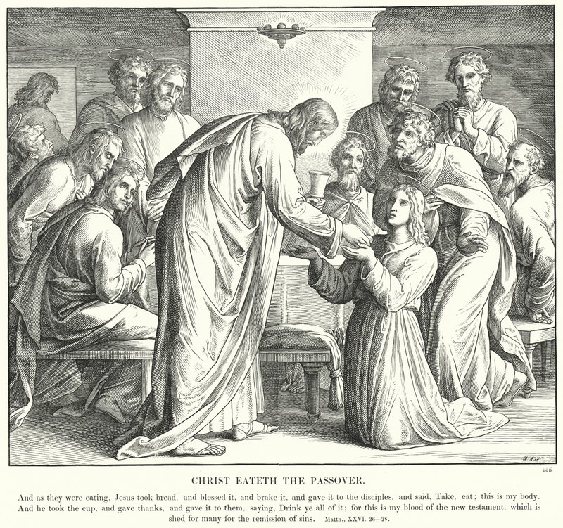 Cristo mangia la Pasqua da Julius (after) Schnorr von Carolsfeld