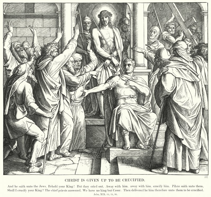 Cristo è consegnato per essere crocifisso da Julius (after) Schnorr von Carolsfeld