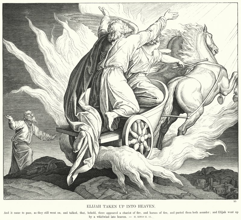 Elia viene portato in cielo da Julius (after) Schnorr von Carolsfeld