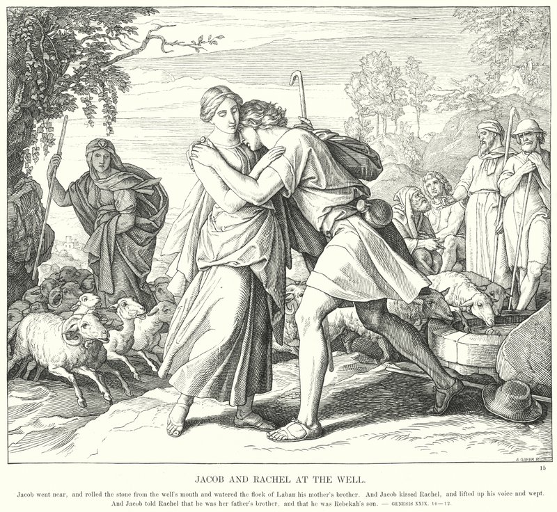 Giacobbe e Rachele al Pozzo da Julius (after) Schnorr von Carolsfeld