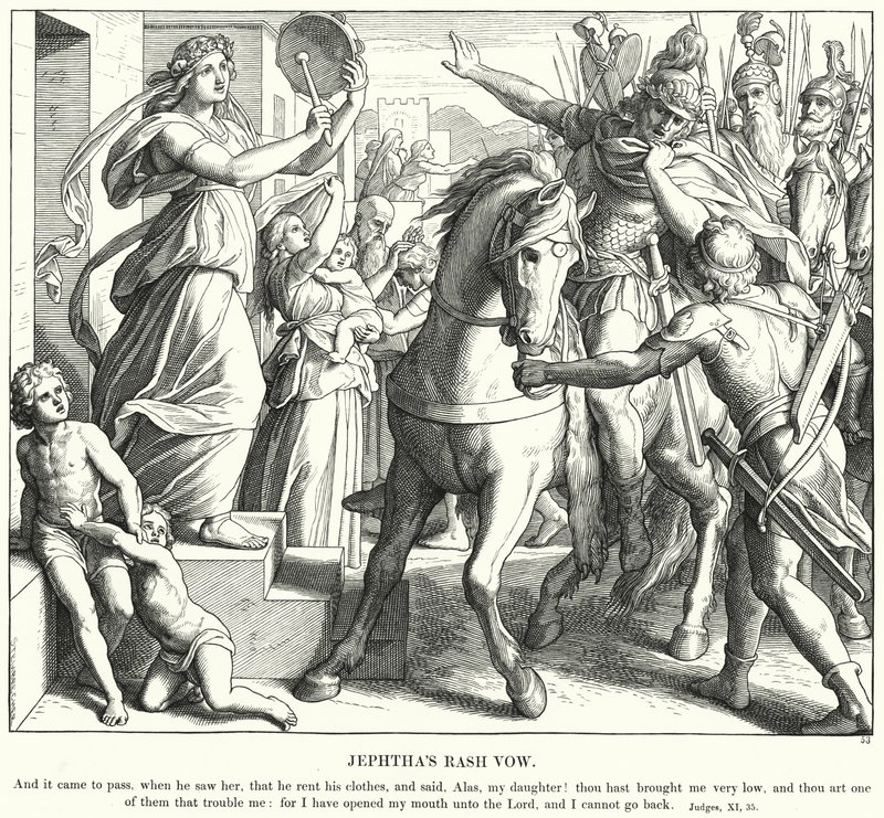 Il Voto Avventato di Iefte da Julius (after) Schnorr von Carolsfeld