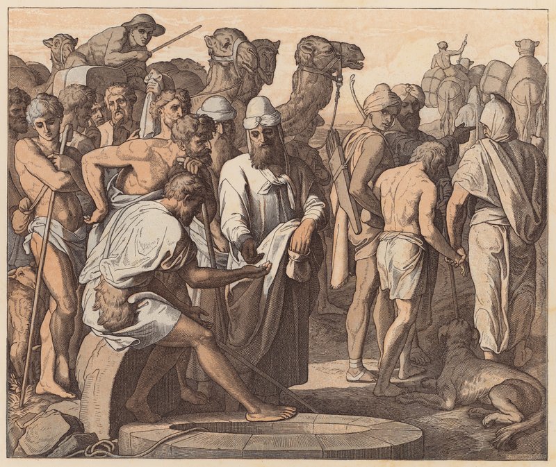 Giuseppe venduto dai suoi fratelli, Genesi, XXXVII, 28 da Julius (after) Schnorr von Carolsfeld