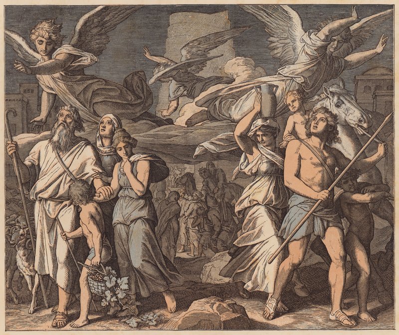 La confusione delle lingue, Genesi, XI, 7 da Julius (after) Schnorr von Carolsfeld