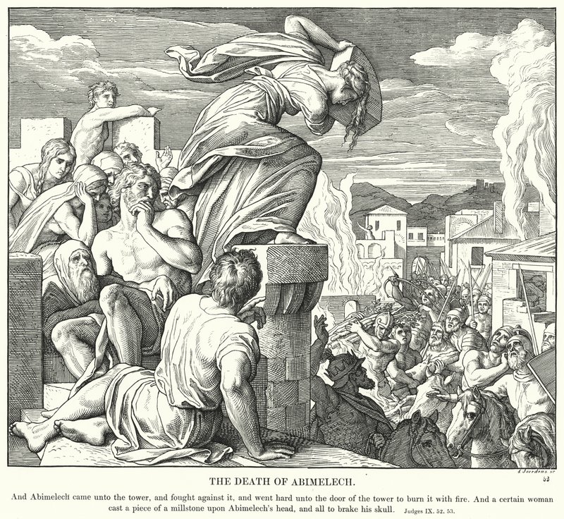 La Morte di Abimelech da Julius (after) Schnorr von Carolsfeld