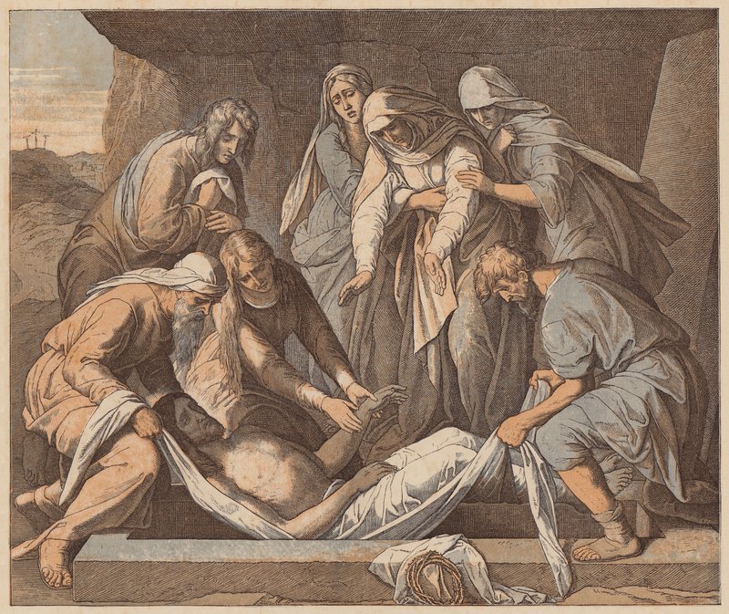 La sepoltura di Cristo, San Giovanni, XIX, 41, 42 da Julius (after) Schnorr von Carolsfeld