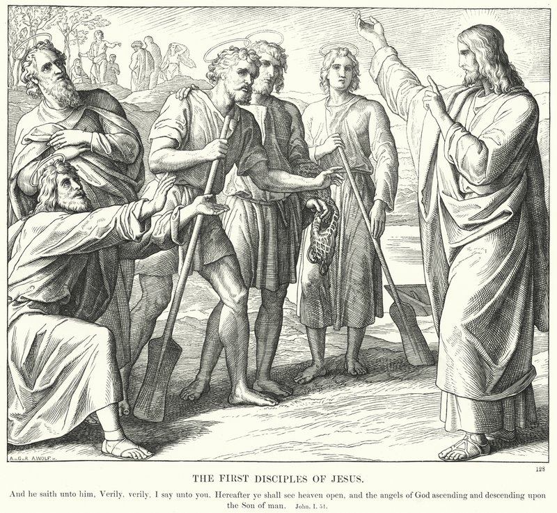 I Primi Discepoli di Gesù da Julius (after) Schnorr von Carolsfeld