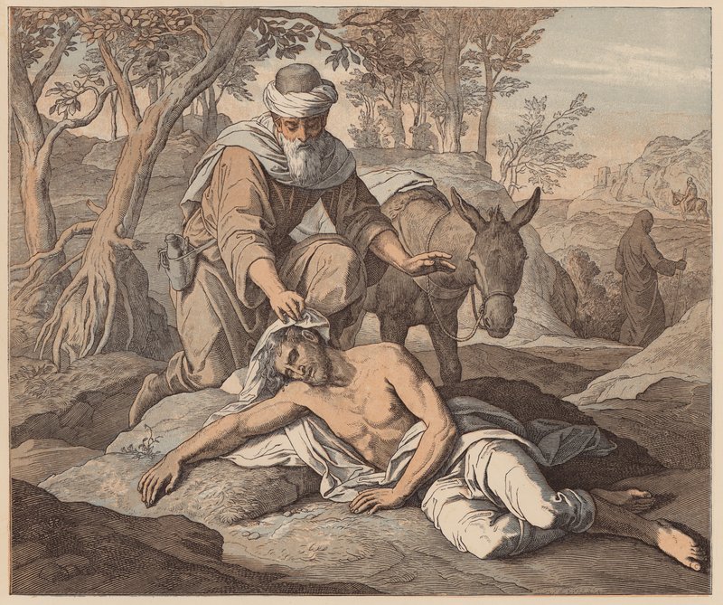 Il Buon Samaritano, San Luca, X, 33, 34 da Julius (after) Schnorr von Carolsfeld