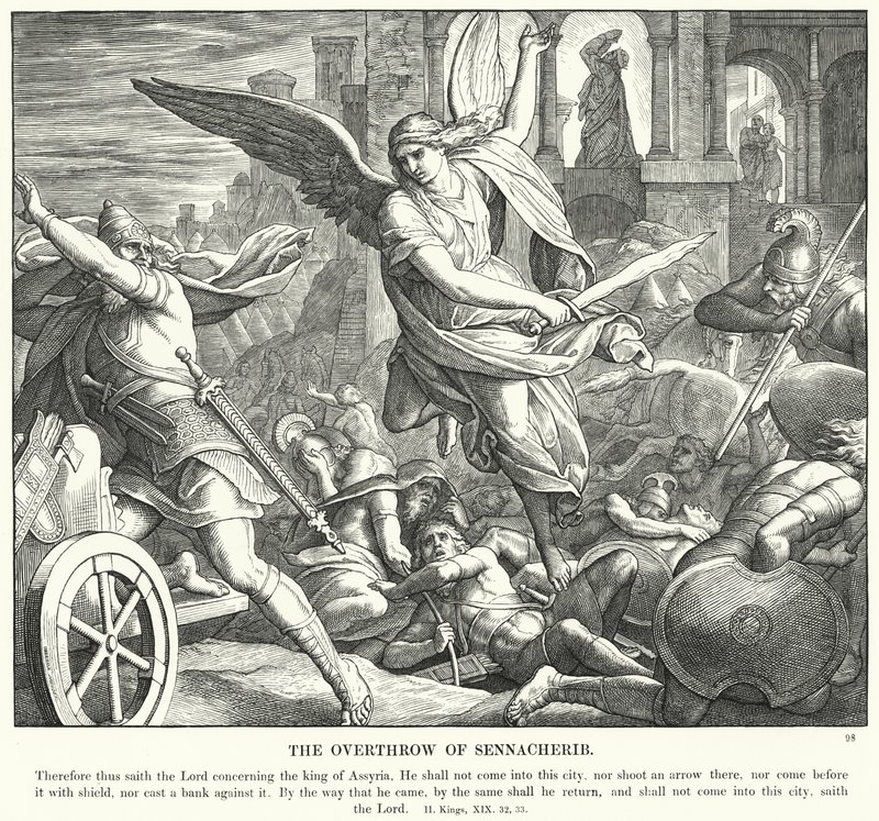 La Sconfitta di Sennacherib da Julius (after) Schnorr von Carolsfeld