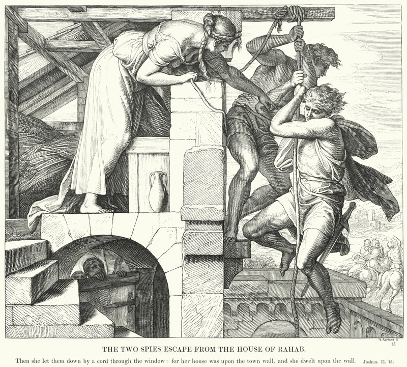 Le Due Spie Fuggono dalla Casa di Raab da Julius (after) Schnorr von Carolsfeld